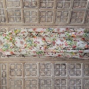 Multicolor Floral/Butterfly/Bird Front Ruffle Maxi Dress Sz 14